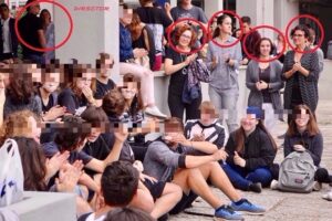 En los c&iacute;rculos se ve al director y profesores (foto: Plis)