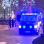 Momento en el que Junqueras sale de Madrid hacia la prisión