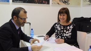 La presidenta, Francina Armengol y el Vicepresident, Biel Barcel&oacute;