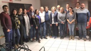 Comisi&oacute;n Ejecutiva de los socialistas de Calvi&agrave; junto a Iago Negueruela