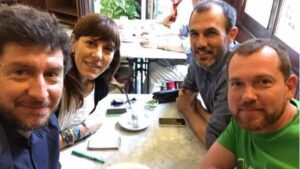 Podem y M&eacute;s a manteles en 2015, antes de pedir dimisiones