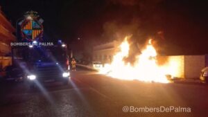 Imagen del siniestro facilitada por Bombers de Palma