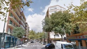 Calle Nicolau de Pacs en la que se producido el suceso