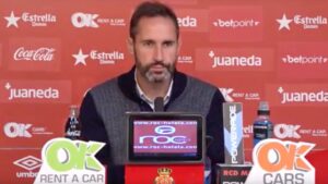 Rueda de prensa de Vicente Moreno antes del encuentro