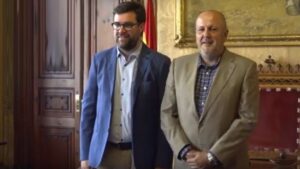 El alcalde de Palma, Noguera (izquierda), y el presidente del Consell, Ensenyat