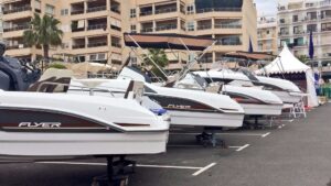 Embarcaciones expuestas para la venta en la pasada feria n&aacute;utica de Santa Eul&agrave;ria