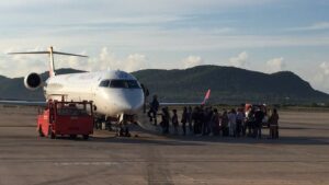 pasajeros avion aeropuerto