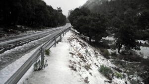 Nieve en el Puig Major