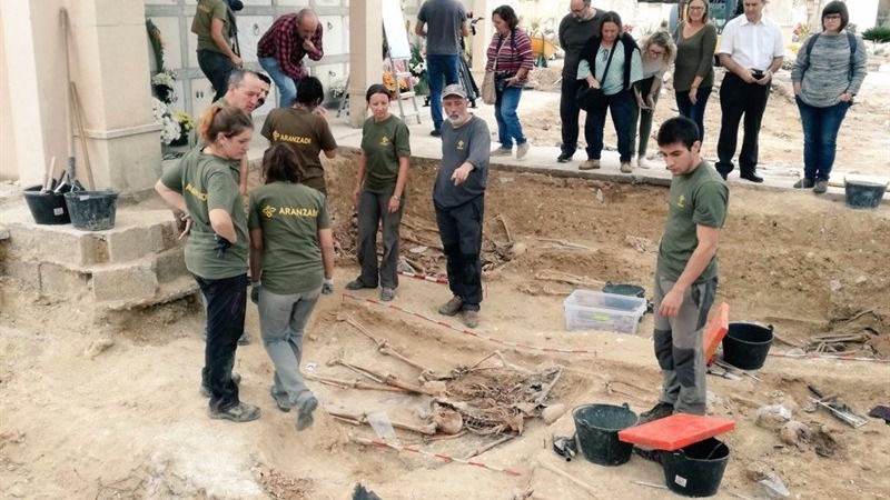 exhumación de la fosa común de Porreres Guerra Civil franquismo