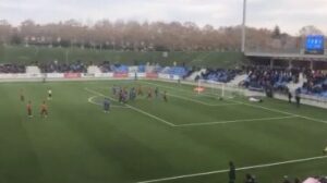 Imagen de un momento del partido