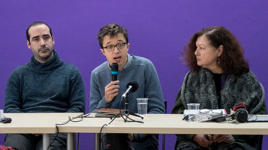 Íñigo Errejón junto a Mae de la Concha este sábado en Palma