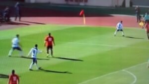 Imagen de un momento del partido