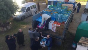 Entrega de los alimentos