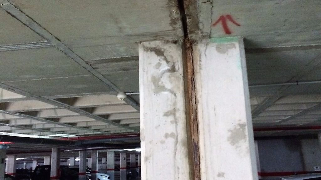 goteras aparcamiento sa colomina