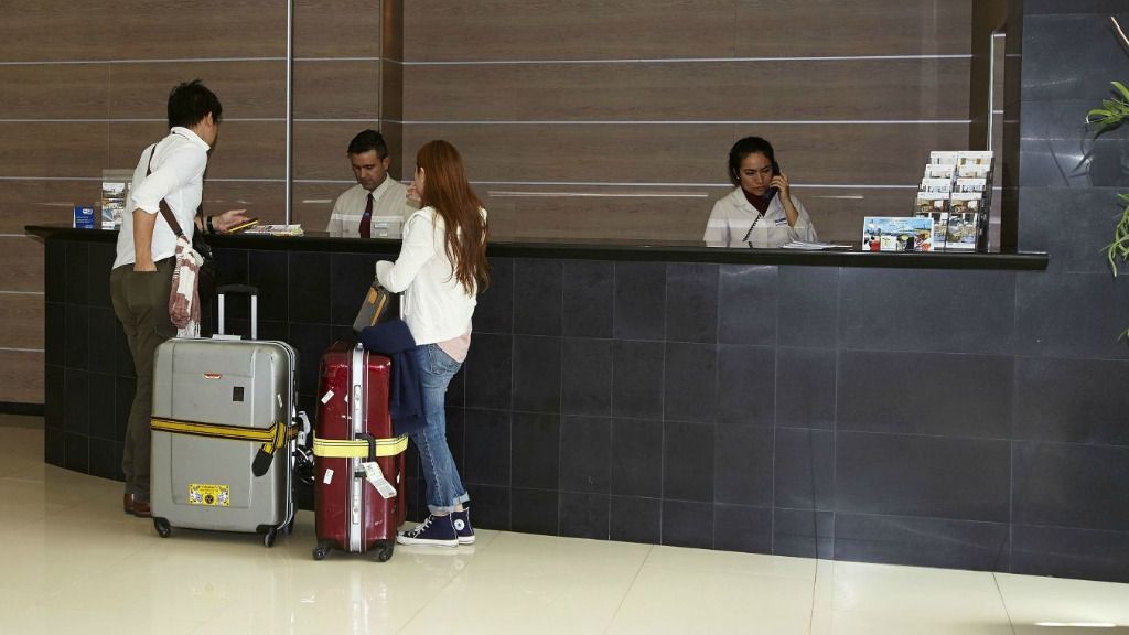 Recepción de hotel