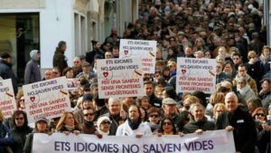 Manifestaci&oacute;n en Menorca