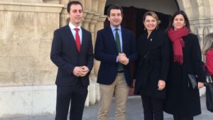 Company a la salida de la misa por Sant Sebasti&agrave;