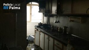 La cocina ha quedado calcinada