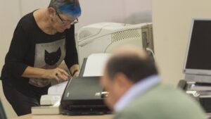 trabajadores oficina