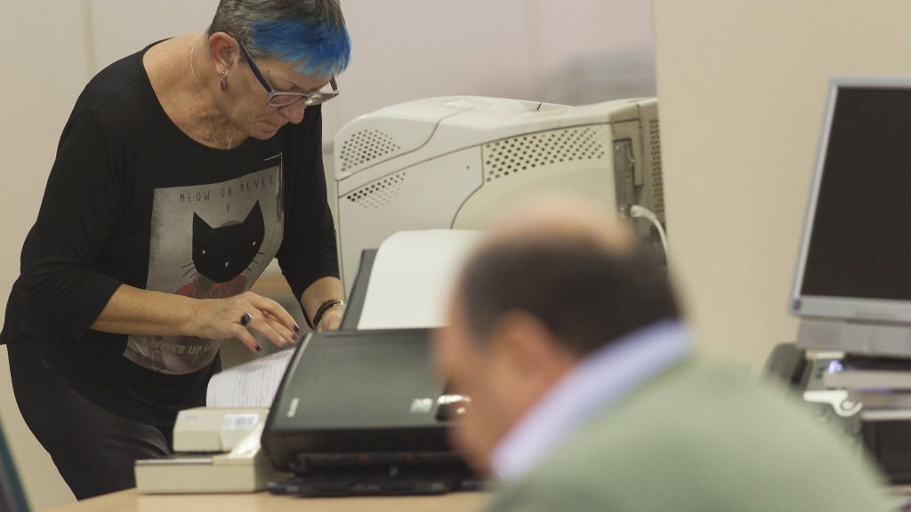 trabajadores oficina