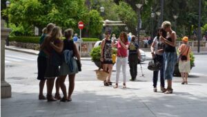 Turistas en Palma