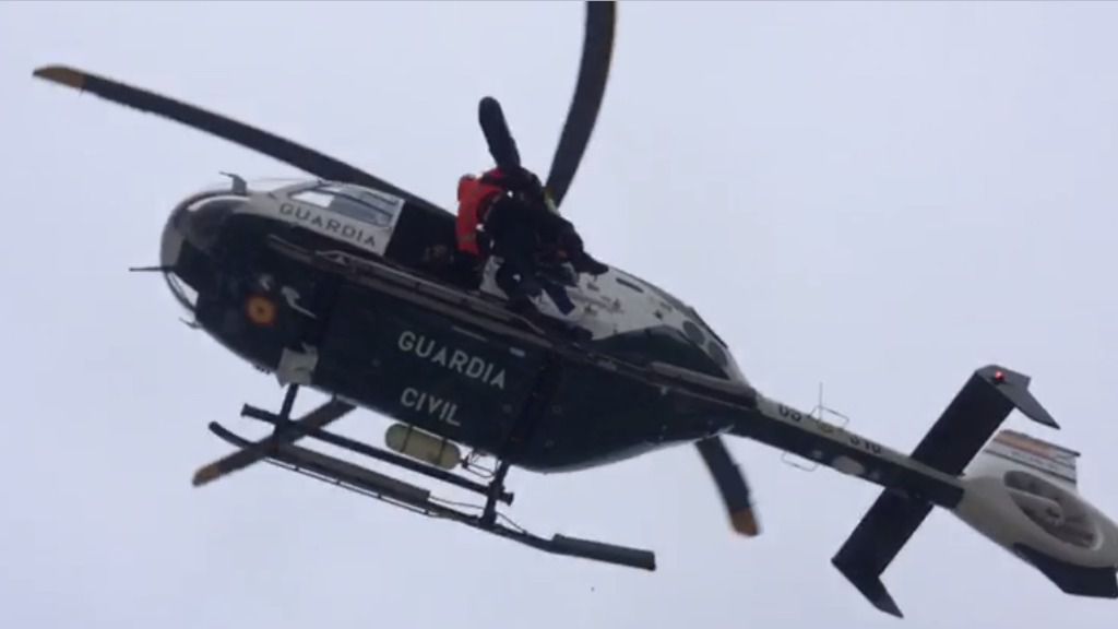 Tuvo que ser rescatado en helicóptero