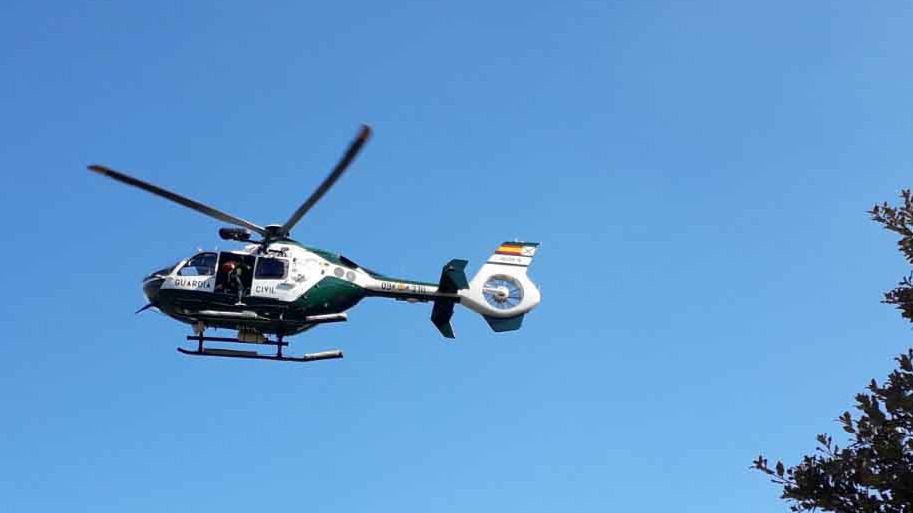 La mujer fue evacuada en helicóptero