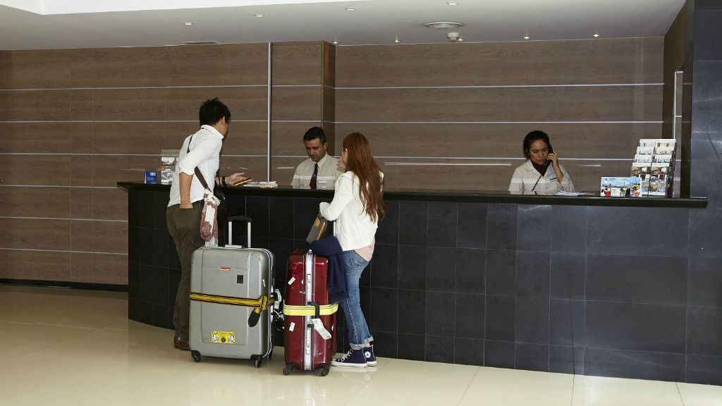 Recepción de hotel