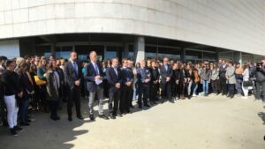 Minuto de silencio celebrado en la UIB este mi&eacute;rcoles