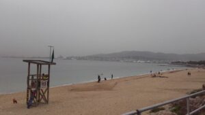 niebla mal tiempo playa oto&ntilde;o