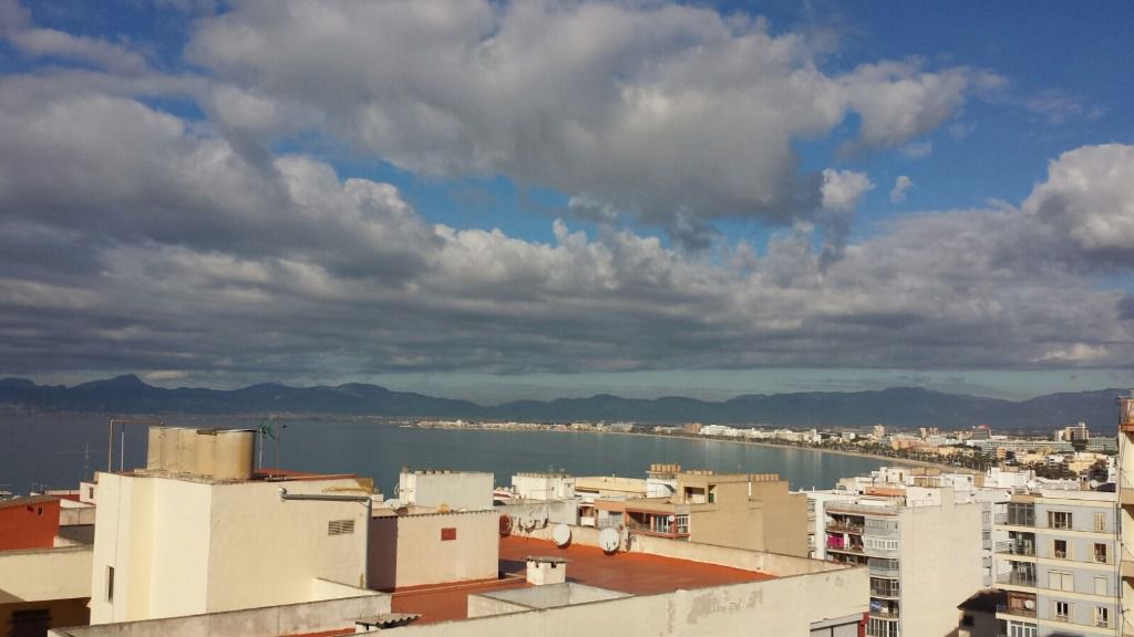 nubes mal tiempo mar