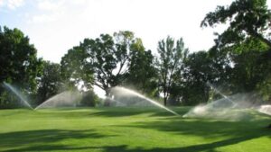 riego campo de golf