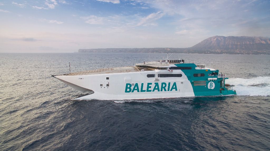 Imagen del fast ferry Jaume II