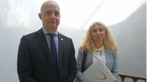 Manuel Molina y Helena Caba&ntilde;ero, de la comisi&oacute;n de Balears