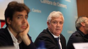 Toni Zaforteza y Jos&eacute; Luis Roses en el acto de la C&aacute;mara de Comercio este martes