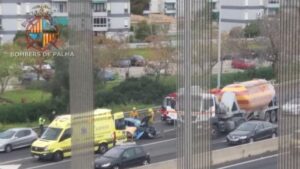 Imagen del accidente (Bombers de Palma)