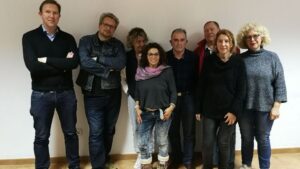 Algunos de los miembros de las asociaciones vecinales, tras una entrevista con mallorcadiario.com