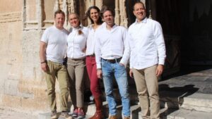 Los organizadores de la marcha. (archivo)