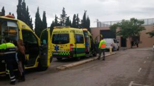 Imagen de los servicios sanitarios actuando en el suceso