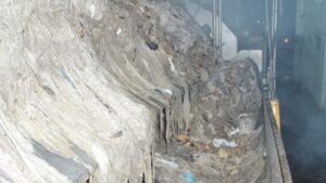 Imagen reciente de estos residuos en la depuradora de Palma