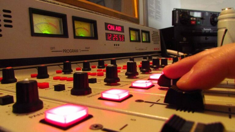 estudio de radio