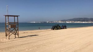 playa de can pere antoni limpieza de playas