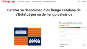 change org catal&aacute;n
