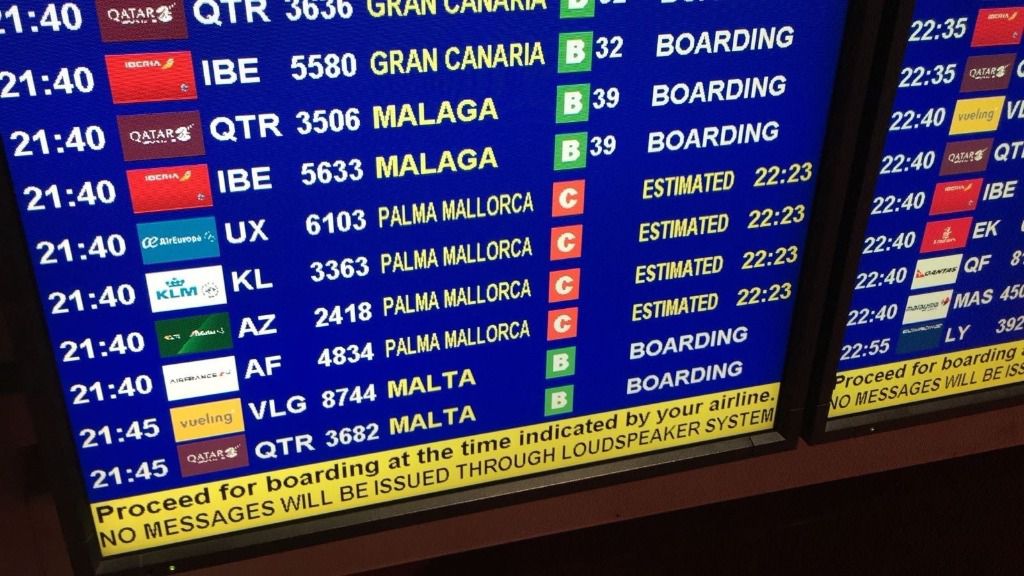 panel aeropuerto
