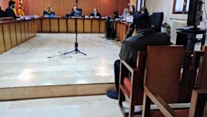 El acusado en un momento del juicio