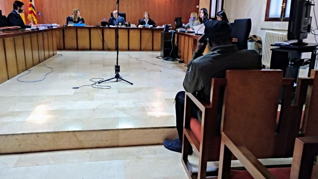 El acusado en un momento del juicio