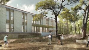 Imagen del proyecto de la futura residencia