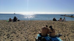 playa buen tiempo invierno