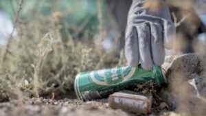 basura en la naturaleza