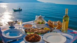 vida mediterraneo playa comida